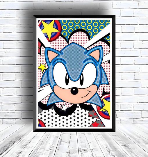 Sonic the Hedgehog Poster for bedroom decor, party decor, game room decor