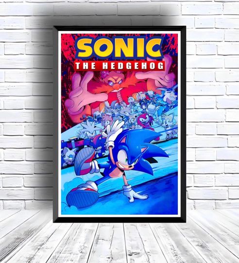 Sonic the Hedgehog Poster for bedroom decor, party decor, game room decor