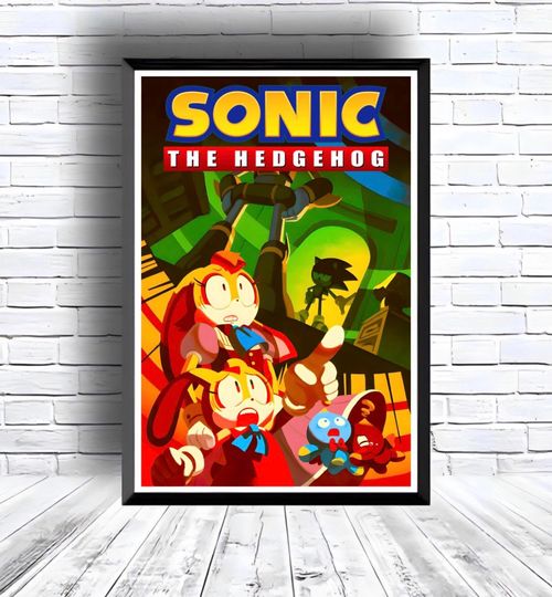 Sonic the Hedgehog Poster for bedroom decor, party decor, game room decor