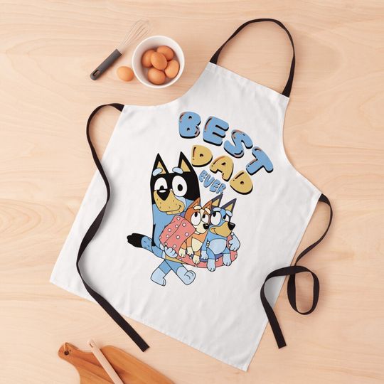BlueyDad Characters, Bandit Heeler, Best Dad ever Apron