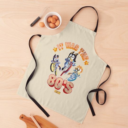 BlueyDad Dad Retro 80s Bicycle Apron