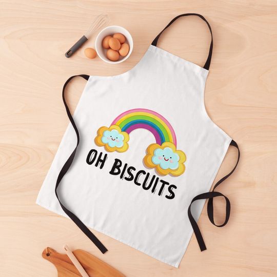 BlueyDad Oh Biscuits, Mum Dad Cartoon, Mother's Father's Day Apron