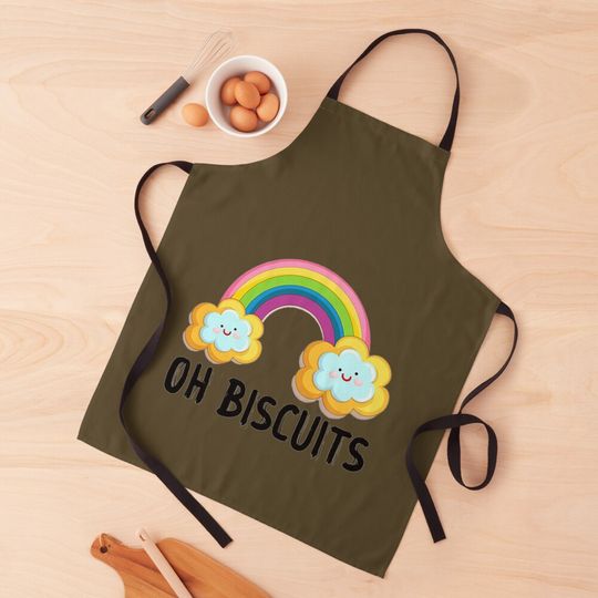 BlueyDad Oh Biscuits, Mum Dad Cartoon, Mother's Father's Day Apron