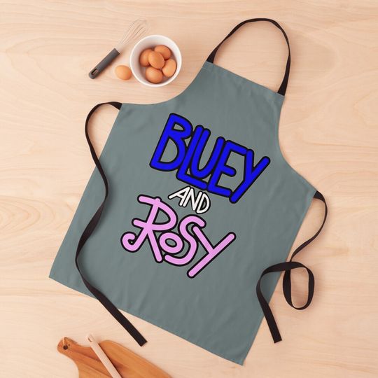 BlueyDad and Rosy log Perfect Apron