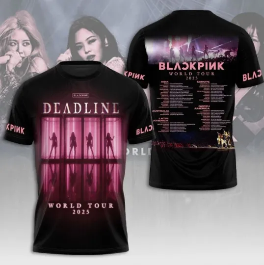 BLACKPINK Deadline World Tour 2025 3D T-Shirt new