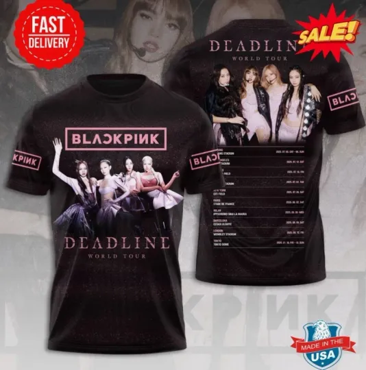 BLACKPINK DeadLine Tour 2025 3D Shirts
