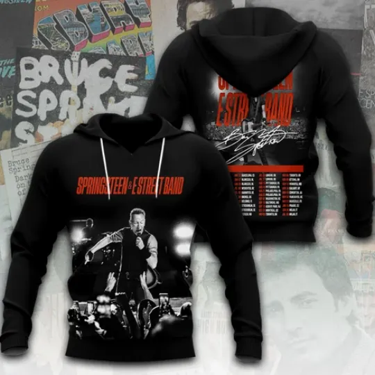 Bruce Springsteen 2025 Tour Date 3D Hoodie