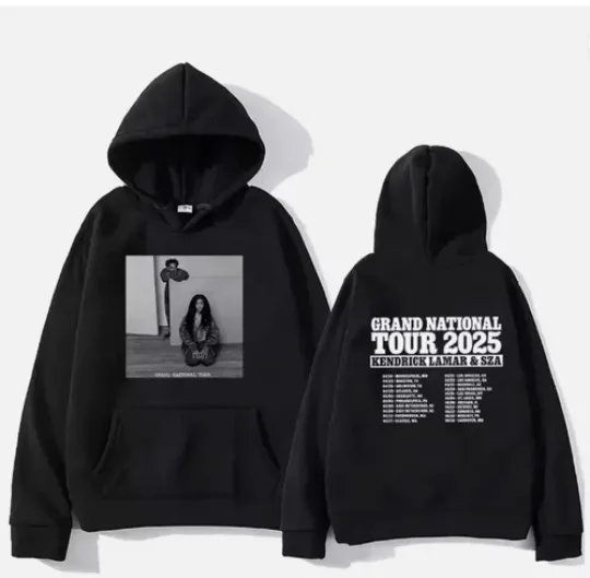 Grand National Tour 2025 SZA Kendrick Lamar Hoodie 3d