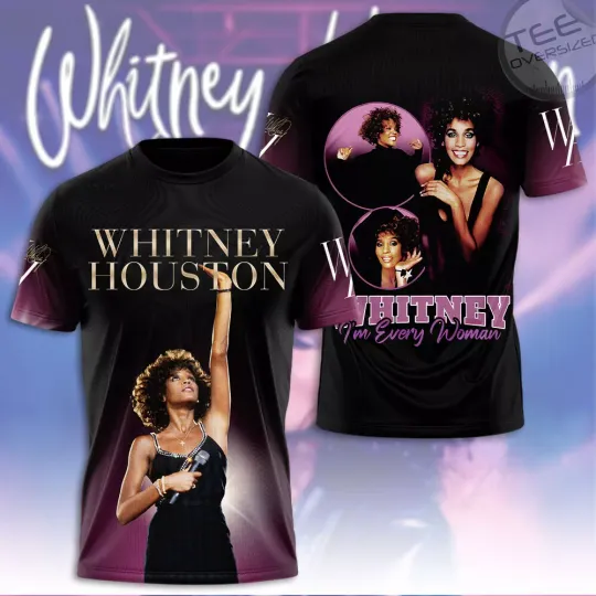 Whitney Houston 3D T-Shirt for Fans