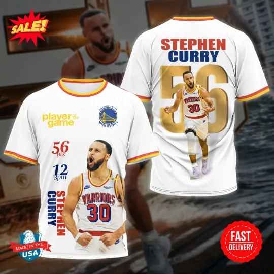 Limited Edition 3D Stephen Curry Shirt