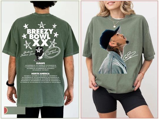 Comfort Colors Chris Brown Breezy Bowl XX T-Shirt - Chris Brown Album Merch