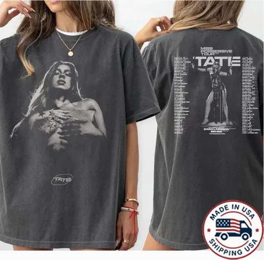 Tate McRae 2025 Miss Possessive Tour Double Sided T-Shirt