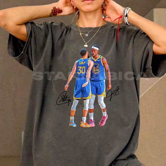 Vintage Jimmy Butler x Stephen Curry Comfort Colors Shirt, Basketball Graphic Tee