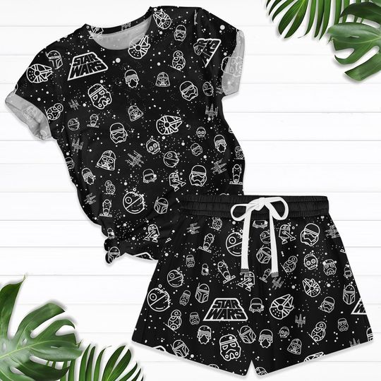 Disney Star Wars Shirt And Shorts, Star Wars Shirt, Stormtrooper Darth Vader Tee, Disneyworld, Disney Family Shirt, Galaxy's Edge Shirt