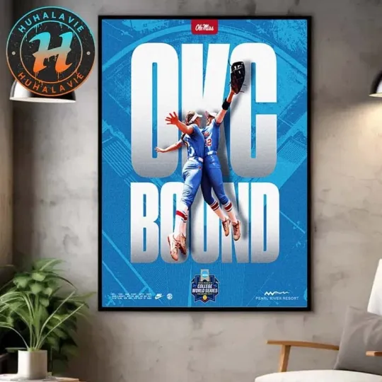 Ole Miss Rebels Softball Poster 2025 NCAA WCWS Home Decor