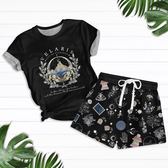 Velaris ACOTAR T-Shirt And Shorts, Velaris City Of Starlight Shirt, The Night Court Shirt, SJM Merch Shirt, Court Of Dreams,Bookish Tee