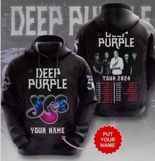 Deep Purple 3D All Over Print Hoodie 3D