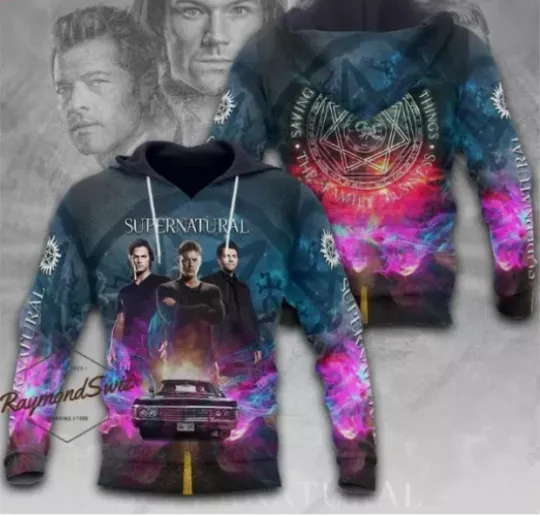 Halloween Supernatural 3D All Over Print Hoodie