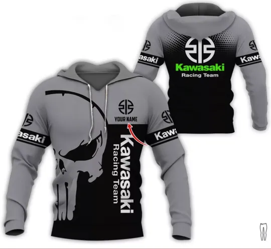Personalized Kawasaki Racing Team All Over Printed 3D Hoodie
