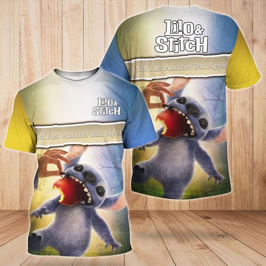 Stitch Shirt, Lilo And Stitch Shirt, Disney Movie Cartoon Shirt, Magic Kingdom Shirt, Not Just Another Bad Apple Tee, Disneyworld