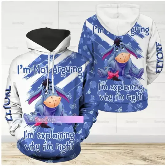 Winnie The Pooh 3D HOODIE HALLOWEEN GIFT CHRISTMAS GIFT BEST PRICE OVER PRINT