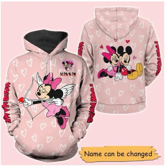 Discover Custom Lover Mickey and Minnie 2 3D HOODIE HALLOWEEN GIFT US SIZE CHRISTMAS GIFT