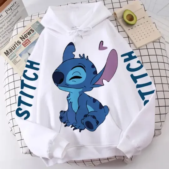 Stitch and Angel All Over Print Hoodie 3D Full Sizes XS-6XL