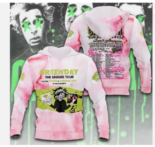 Hot New GreenDay Band 3D Hoodie Hoodie 3d - all printed, hot 2025