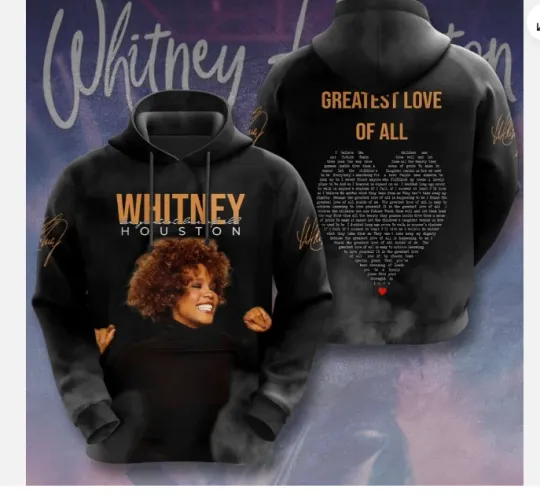 good design Whitney Houston 3D Hoodie 3d - all printed, hot 2025