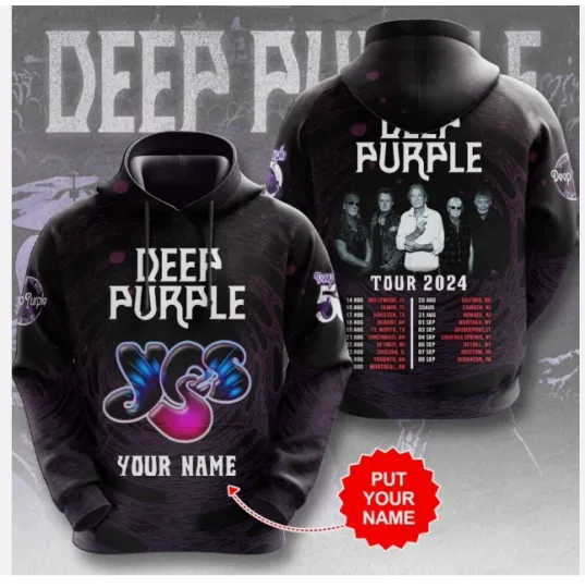 Deep Purple 3D Hoodie, Hot Band - Hoodie 3d - all printed, hot 2025