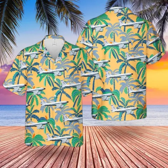 Air Force Aloha Shirt US Air Force 38th Reconnaissance Squadron Boeing RC 135V R