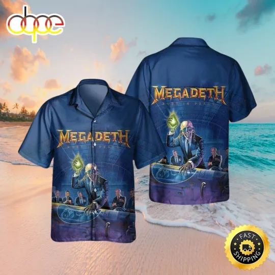 Megadeth Rust In Peace Music Hawaiian Shirts