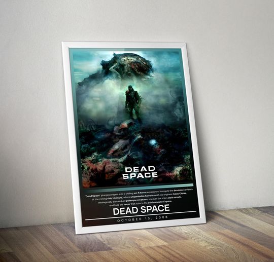 Dead Space Poster | Dead Space Prints | Gaming Poster | 4 Colors | Video Game Poster | Wall Decor Poster | Large Poster Prints | Gamer Gifts