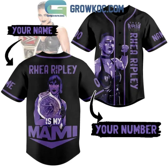 Rhea Ripley Wrestling Entertainment Is My Mami Personalized Baseball Jersey
