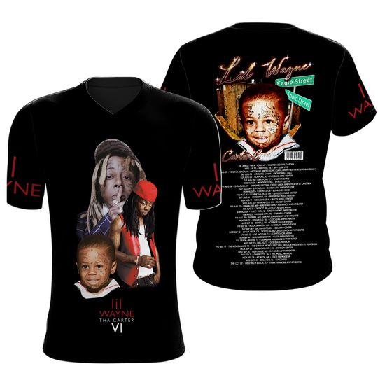 Lil Wayne 3D T-Shirt North America Tour 2025
