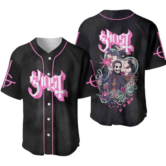 Ghost Band Baseball Jersey, 2025 Ghost Band World Tour Baseball Jersey Gifts Fan