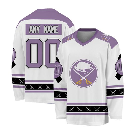 Personalized Buffalo Sabres Hockey Fights Cancer Special Edition Hockey Shirt