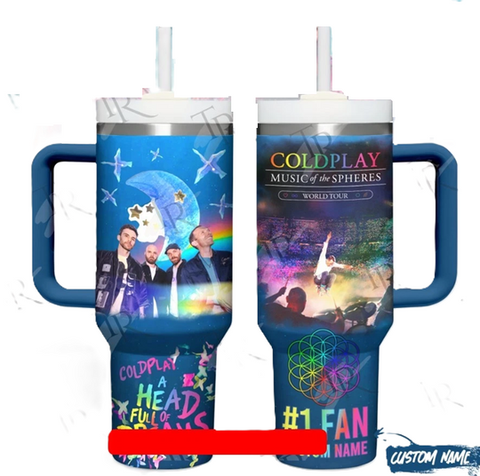 Cold Play Music Of The Spheres World Tour Custom Name Limited Edition 40oz