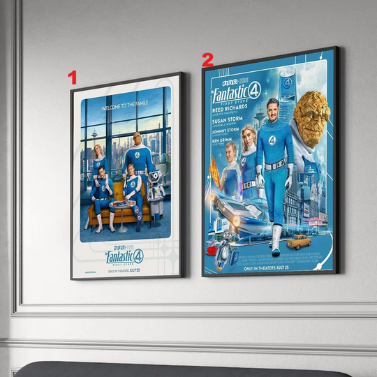 The Fantastic Four First Steps Poster 2025 Reprint