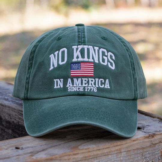 Anti MAGA Protest Hat,No Kings In America Hat,Pro Democracy Hat, Liberal Political Gift, Fourth Of July Hat, Patriotic Freedom Hat