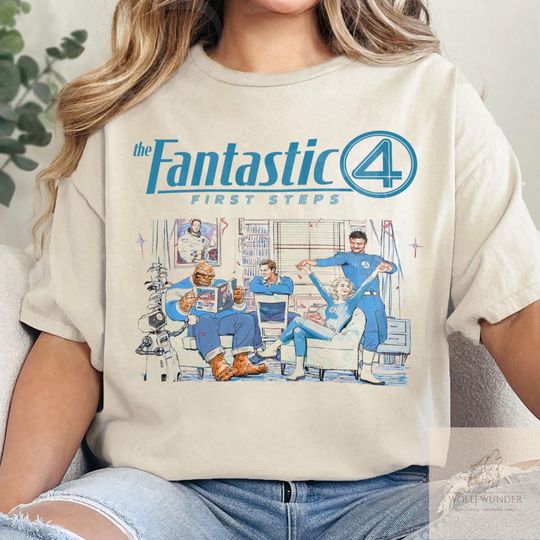 The Fantastic Four First Steps Marvel Shirt, Disney Fantastic Four, Marvel Studio Superhero T-shirt