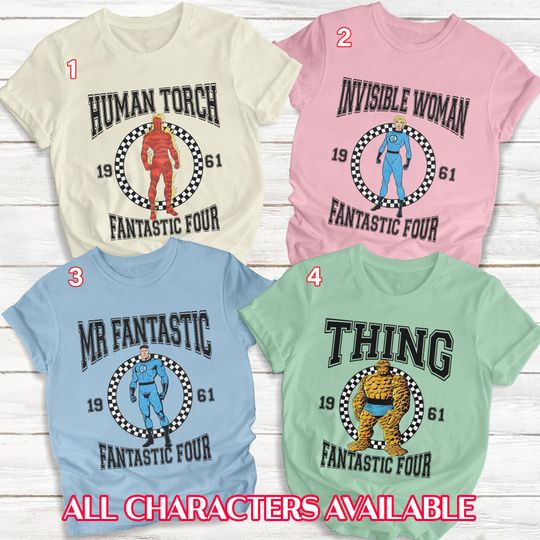Disneyland Fantastic Four Shirt, Fantastic Four Super Heroes Shirt, Fantastic Four Movie Shirt, Disney Fantastic 4 Shirt