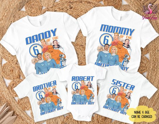 Fantastic Four Birthday Boy Shirt, Fantastic Four First Steps Shirt, Disneyland Birthday Matching Shirt, Fantastic 4 Birthday T-Shirt