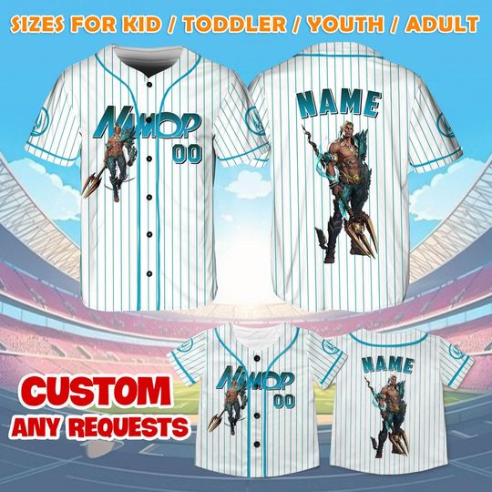 Marvel Rivals Namor Jersey Shirt, Marvel Baseball Jersey, Illuminati Namor Cosplay, Marvel Party Outfit, Avengers Campus Trip Shirt