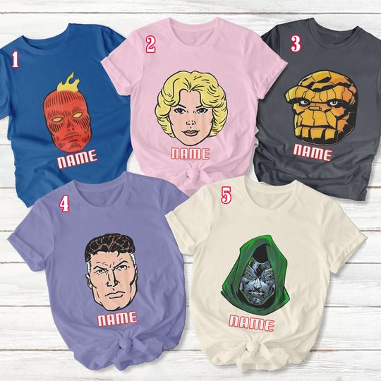 Fantastic Four First Steps Shirt, Fantastic Four Super Heroes Shirt, Fantastic Four Matching Shirt, Disey Family Matching Shirt