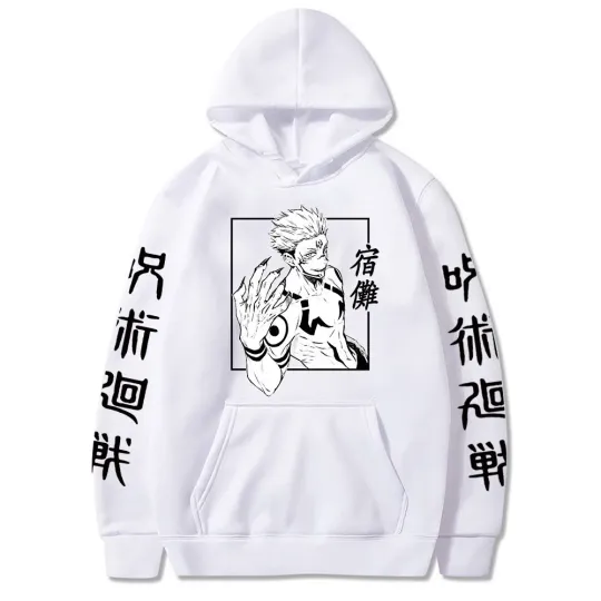 Anime Jujutsu Satoru 3D Hoodie Yuji Itadori Pullover Sweatshirt Cosplay Costume