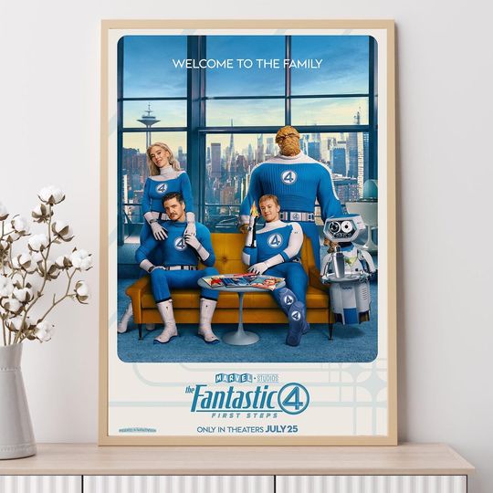 The Fantastic Four First Steps (2025) - Premium Matte Vertical Poster, Wall Art, Home Decor, Unframed Print