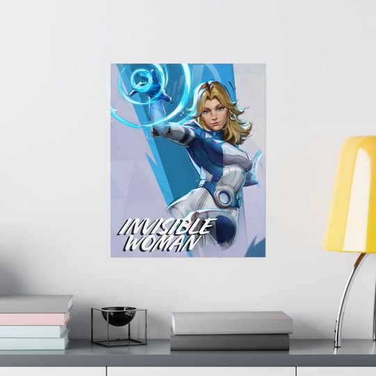 Invisible Woman Sue Storm Fantastic Four Matte Vertical Poster