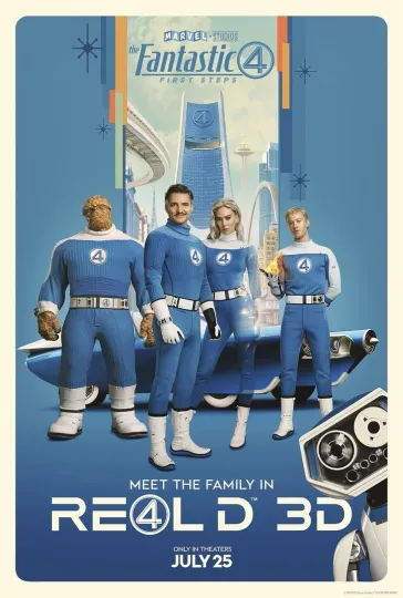 2025 The Fantastic Four First Steps Movie Poster
