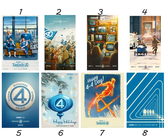 The Fantastic Four: First Steps (2025) Poster – Marvel Movie Art Print